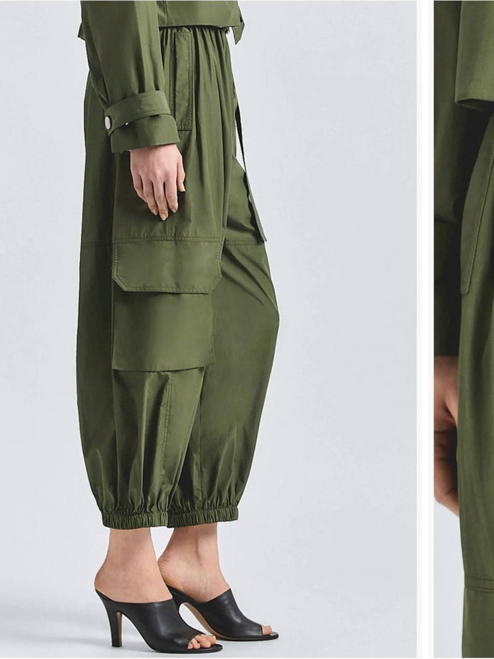 Derek Lam 10 Crosby Tasmin Balloon Cargo Pants - Picture 3 of 6